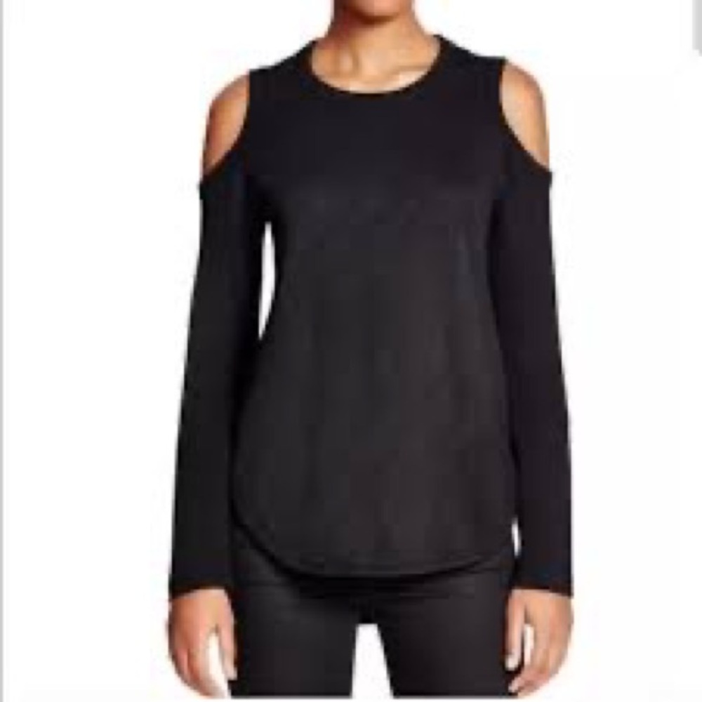 Wilt Shirt Womens Extra Small Pullover Black Boat Neck Tunic Top Ladies